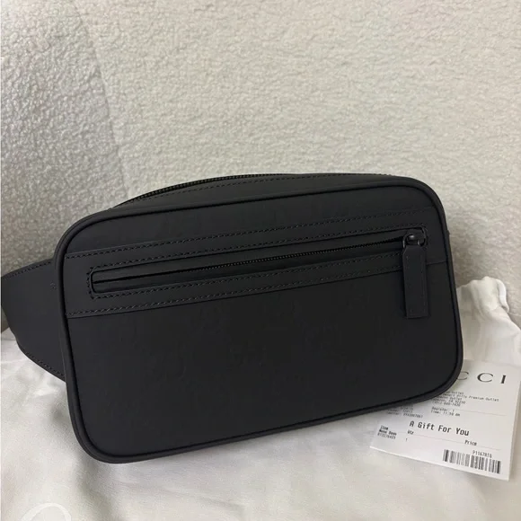 Gucci GG Belt Bag in Rubber-effect Leather NWT - Picture 2 of 9